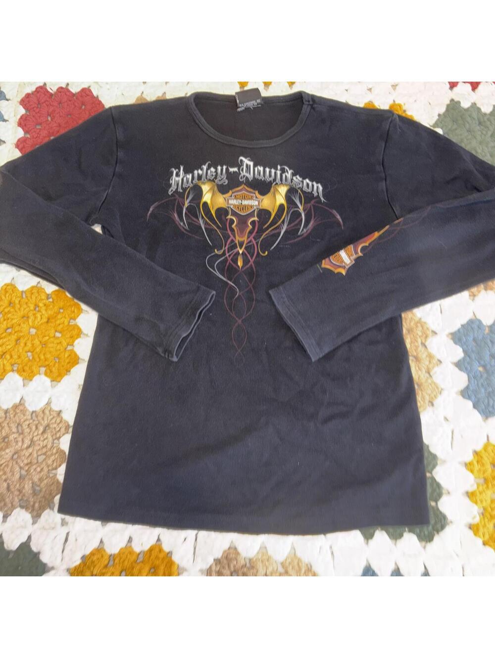 Harley-Davidson Woman’s XL Smoky Mountains Long Sleeve T-Shirt Gatlinburg Tee